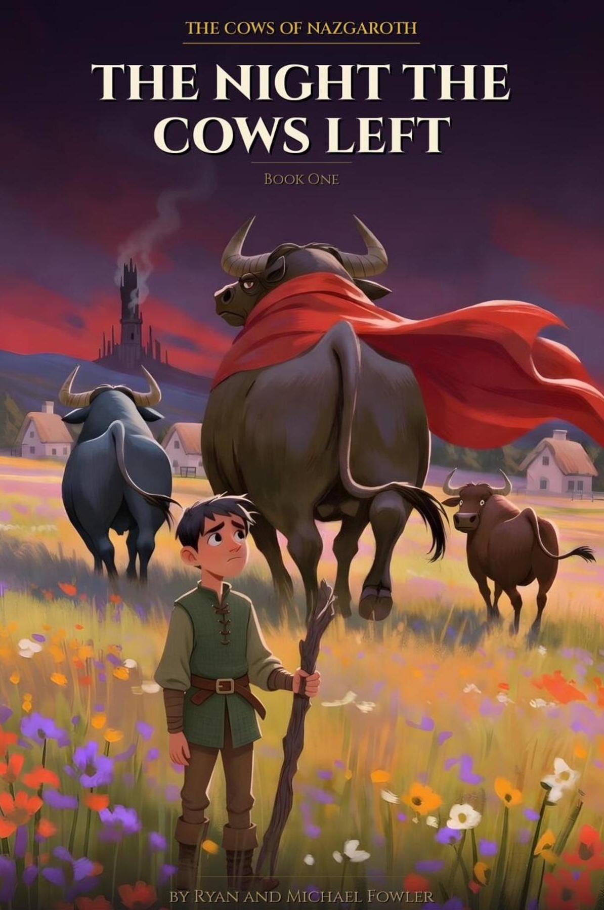 The Night the Cows Left, Book One of The Cows of Nazgaroth by Ryan and Michael Fowler